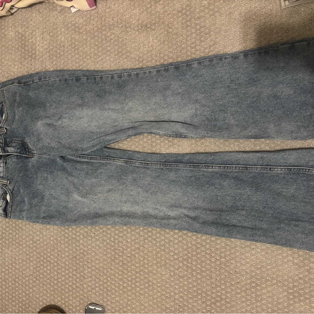 Brandy Melville Blue Straight Leg Jeans